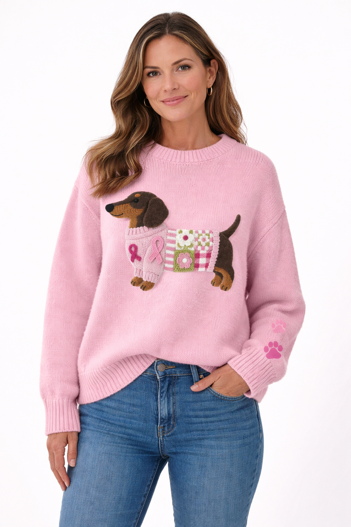 Kate | Cosy Dachshund Knit Jumper