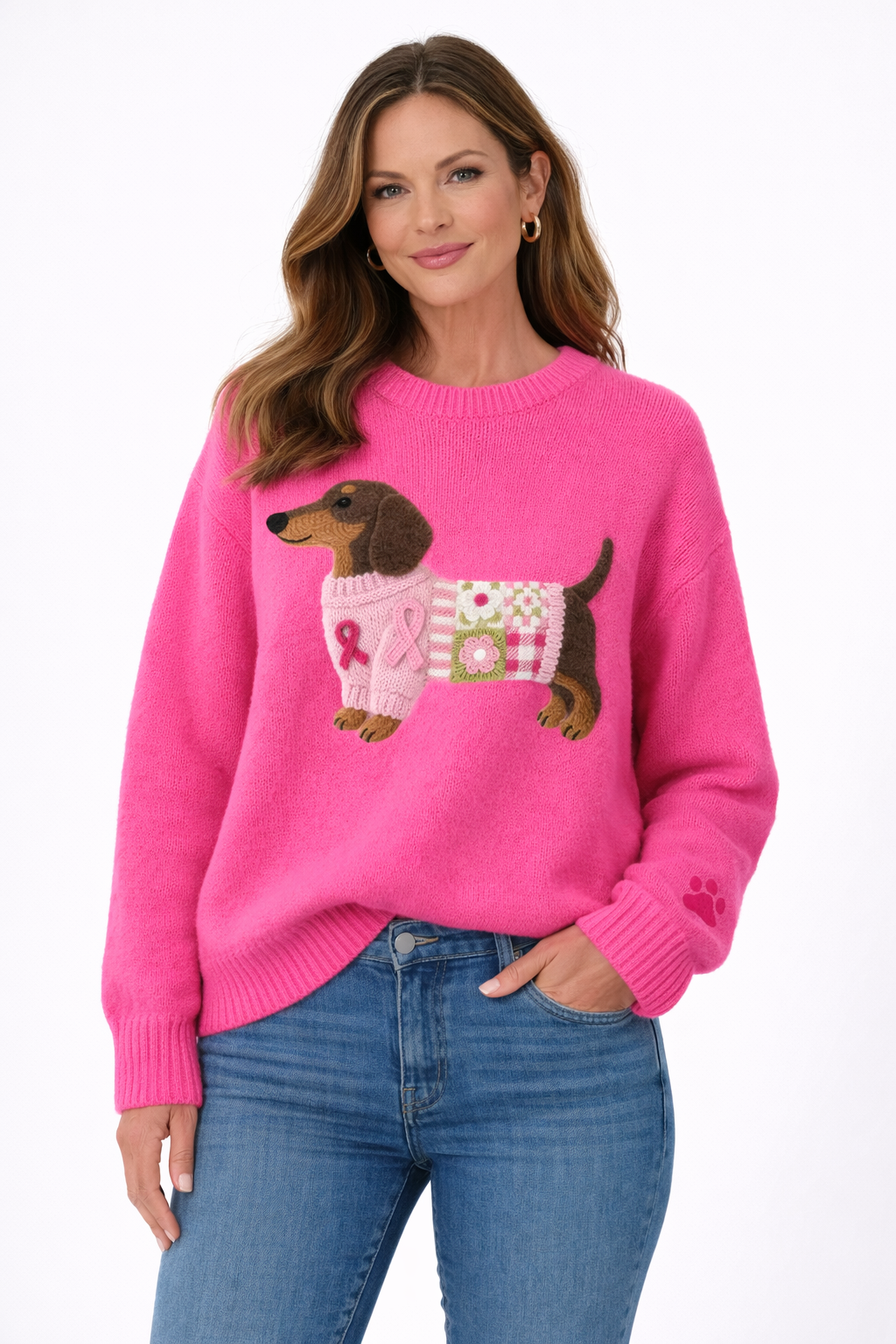 Kate | Cosy Dachshund Knit Jumper