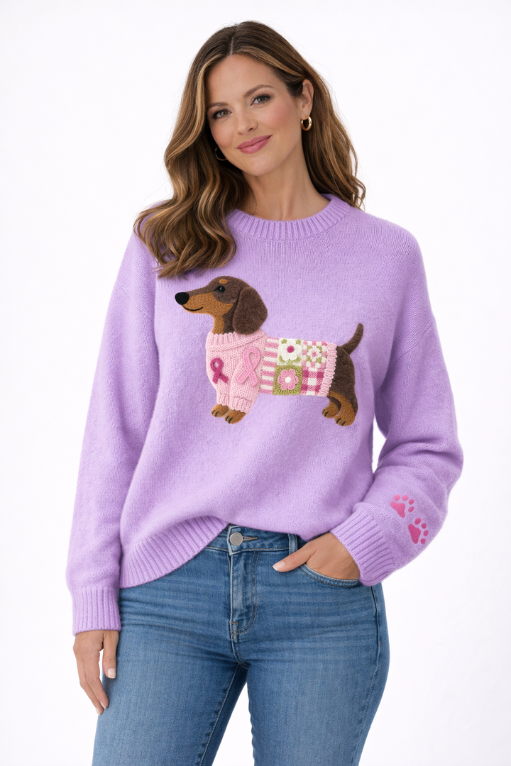 Kate | Cosy Dachshund Knit Jumper