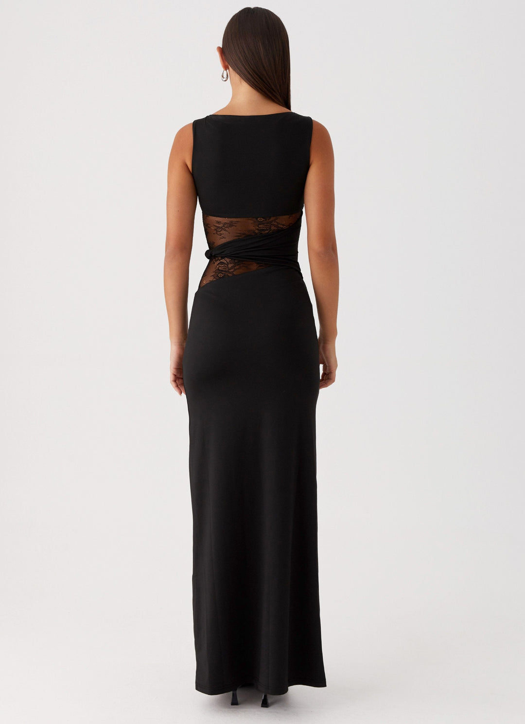 LENI | Figure-Hugging Maxi Dress With Subtle Cut-Outs And Lacing