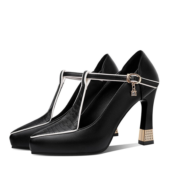 Aurora | T-Bar Jewel Heels