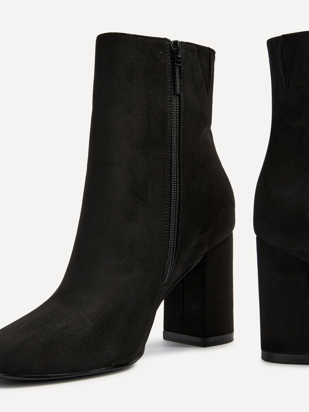 Selene | Elegant Eco-Suede Ankle Boots with Block Heel